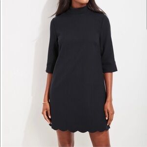 Vineyard Vines Scalloped Ponte Shift Dress
